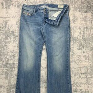 Diesel Jeans Mens 34x31 Blue Pants Zatiny Button Fly Bootcut Denim Tag 34x32